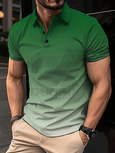 Polo de Golf para Hombre Verano 2026, Camiseta con Rayas a la Moda, Polo Casual para Oficina, Prendas Superiores para Hombre, Diseño Personalizado - Product Image 2