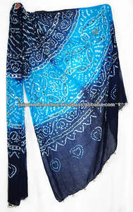 Dupatta en coton Bandhani, Stole Bandhej - Product Image 4
