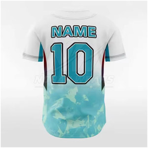 Uniforme Clásico de Béisbol con Diseño de Botones en la Parte Delantera, Tela de Poliéster, Impresión Personalizada de Nombre y Número para Uso en Partidos - Product Image 3