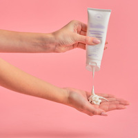 Kemasan plastik stok selang plastik ekstrusi 100ml 120ml 150ml 200ml 250ml krim wajah sabun pembersih botol plastik kosmetik