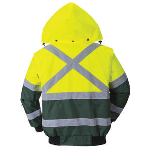 Veste de sécurité pour homme avec fonction imperméable, haute visibilité, propriétés chauffantes en graphène et réfléchissantes - Product Image 5