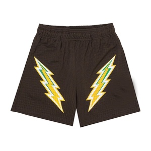Shorts en maille unisexe style forêt pour sublimation, avec logo personnalisable, taille élastique confortable, pour hommes - Product Image 4