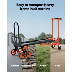 Carrello Industriale Pieghevole 3 in 1 per Scale, Capacità Massima 350 kg, con Ruote e Manico in PP - Product Image 6
