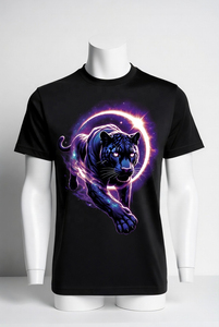 Camiseta Casual de Manga Corta con Cuello Redondo para Hombre, Negra, 100% Algodón, Tejido de Punto, Talla Grande, Transpirable, Ecológica, de Secado Rápido - Product Image 5
