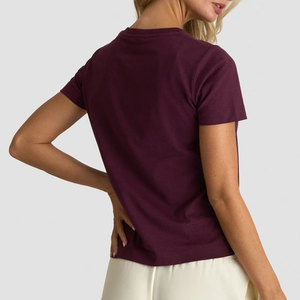 Custom Color Quick Dry <b>Athletic</b> Fitness T-Shirt Wholesale Low Price Short Length Round Neck Cotton Material Knitted Tee - Product Image 2