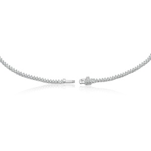 Cadena de Tenis Unisex de Oro Rosa Sólido de 14K de Primera Calidad, Chapada en Oro Rosa, con 10 Diamantes de Corte Brillante Cultivados en Laboratorio, Certificados por IGI - Product Image 2