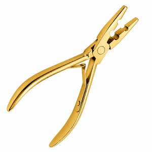 MANAN INSTRUMENTS Alicates Profesionales de Acero Inoxidable para Extensiones de Cabello, Herramienta para Instalación y Remoción de Extensiones con Cinta Adhesiva y Anillos Micro - Product Image 5