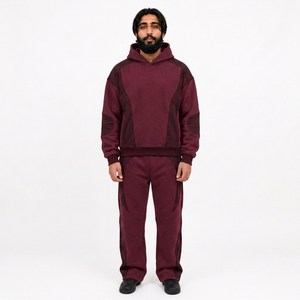 Conjunto de sudaderas con capucha de algodón personalizadas para marcas de ropa masculina con conjunto de sudaderas con capucha personalizadas al por mayor y proveedor estadounidense de sudaderas con capucha al por mayor - Product Image 4
