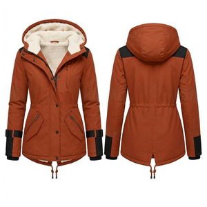 Venta al por Mayor de Chaquetas Parka Personalizadas para Mujer, Chaqueta Acolchada Larga Teñida, Talla Grande, Relleno de Poliéster, Chaqueta Parka de Invierno - Product Image 6
