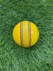 High Quality Hand Stitched Hard Leather Orange <b>White</b> Pink <b>Cricket</b> Ball With Custom Logo Best Price Premium Leather Ball - Product Image 3