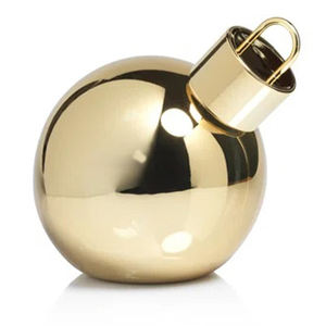 Bola de Navidad de Acero Inoxidable de Lujo, Esfera Metálica para Sublimación, Forma Redonda, Buen Acabado Pulido, Brillante, Dorado Antiguo - Product Image 1