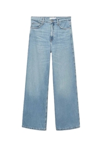 Jeans de Mezclilla de Cintura Alta y Pierna Ancha para Mujer, Largos, Lavados, de Algodón, Casuales, Holgados y Transpirables - Product Image 5