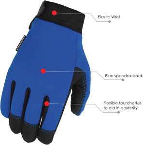 Gants de mécanicien en cuir de qualité supérieure, personnalisables, en gros, sous marque privée, par un fabricant professionnel – Gants de sécurité mécaniques en promotion - Product Image 3