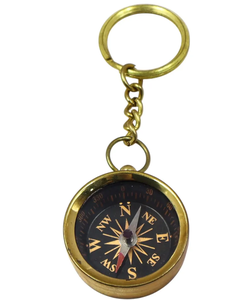 Brass Nautical Telescope Compass Portable Diving Navigation Instrument with Wooden Gift Box for <b>Camping</b> <b>Hiking</b> Travel - Product Image 5
