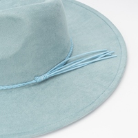 Chapeaux Fedora à large bord en feutre de laine suédé respirant, personnalisables en gros, de haute qualité, unisexe, pour affaires, décontractés et activités de plein air