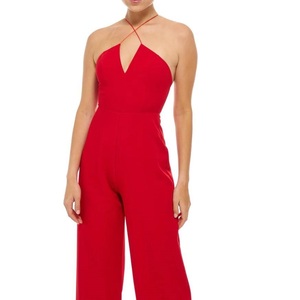 Combinaison d'été tissée 100 % polyester pour femme, sans manches, respirante, à séchage rapide, avec bretelles sexy et dos nu, longueur intégrale, nouvelle collection 2026, ODM - Product Image 5