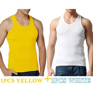 Débardeurs hommes 100% coton solide gilet mâle respirant hauts sans manches mince décontracté Gym course confortable maillot de corps hommes cadeau - Product Image 4