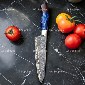Couteau de chef en cuivre damas de haute qualité, forgé à la main, couteau de cuisine professionnel, manche personnalisé, vente en gros, OEM, ODM - Product Image 3