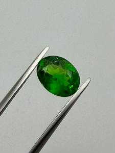 Pierre précieuse naturelle de tsavorite grenat, taille ovale, vert vif, pierre de bijouterie, finition lisse, 1,59 ct - Product Image 3