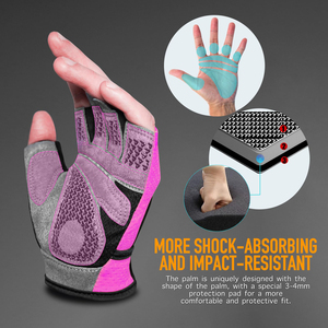 Gants d'entraînement de musculation sur mesure à demi-doigts, haute performance, protection de la paume, ajustement confortable, durables, pour la salle de sport - Product Image 2