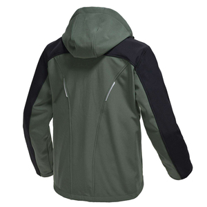 Veste softshell d'hiver pour homme, coupe-vent, doublée en polaire, imperméable, veste de travail, veste de randonnée en plein air, veste softshell - Product Image 3