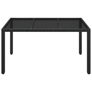 โต๊ะสวนสีดำพร้อมท็อปกระจก - Product Image 3