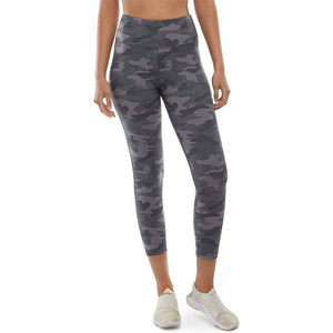 Leggings de compression taille haute pour femme à imprimé camouflage, longueur intégrale, en tricot extensible, sportifs, en spandex et polyester, décontractés - Product Image 1