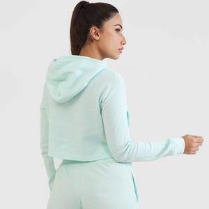 Última Moda en Sudaderas Cortas con Capucha para Mujer, 100% Algodón Transpirable, Sudadera Corta Informal para Mujer - Product Image 2