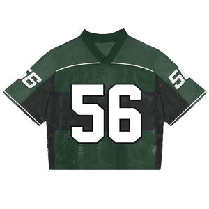 Camiseta de fútbol americano de malla para hombre con número bordado, personalizada, de alta calidad, transpirable, estilo holgado - Product Image 1