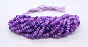 AAA Lavender <b>Opal</b> Smooth Rondelle Shape Gemstone Beads Purple <b>Opal</b> Rondelle Loose Gemstone Beads Natural Lavender <b>Opal</b> Beads - Product Image 6