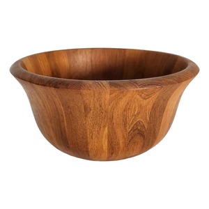 Grand saladier artisanal en bois d'acacia écologique, durable et élégant, idéal pour les fêtes, la maison, la restauration, comme centre de table ou pour la présentation. - Product Image 1