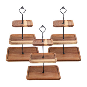 Support à gâteau en bois parfait, support à gâteau en bois incroyable, support à fruits, présentoir à desserts, décoration de table de fête - Product Image 5