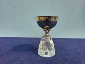 Quemador de Bakhoor de Metal Plateado con Base de Cristal, Porta Incienso Árabe, Difusor de Aromaterapia Mukhbar - Product Image 2