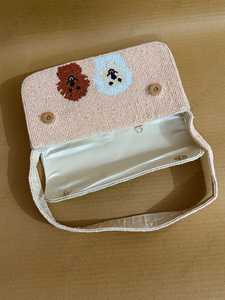 Sac à bandoulière perlé fait main pour femme, motif animal brodé de luxe, sac à main de mode, sac à main de créateur personnalisé OEM, vente en gros - Product Image 4