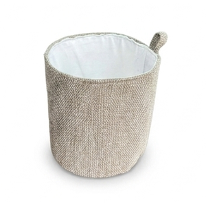 MA55 Mini Round Cotton Linen Storage <b>Basket</b> Desktop Organizer for <b>Small</b> Items Cosmetics Jewelry Office Supplies - Product Image 3