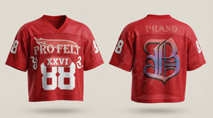 Ropa Deportiva, Top Holgado con Hombros Caídos, 100% Algodón, Cuello en V Personalizado, Transpirable, Estampado Digital, Estilo Hip Hop Casual de Verano - Product Image 2