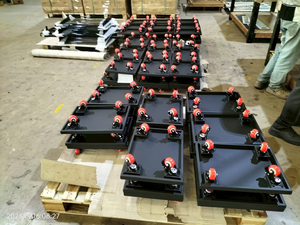 Heavy Duty Metal Platform <b>Dolly</b> Four <b>Wheel</b> Cart for Warehouse Transport Vietnam Manufacture OEM ADONG A32 - Product Image 2