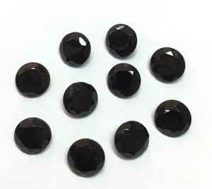 AAA Quality Natural <b>Black</b> Onyx 14x14MM Round Faceted Loose Gemstone Beads for Jewelry Making Wholesale Supply - Product Image 2