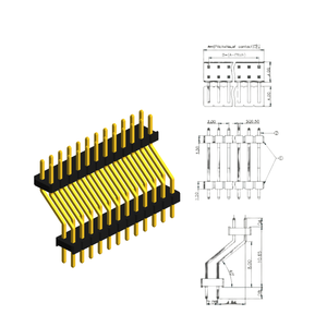Conector de pines de latón chapado en oro de 2.0 mm con carcasa de nailon UL94V-0 para controles industriales y dispositivos de hogar inteligente - Product Image 6