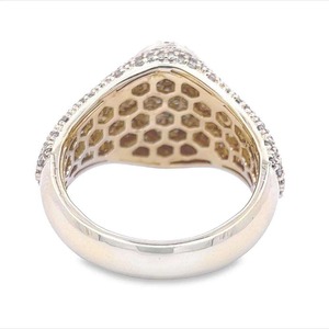<b>Indian</b> Supplier Elegant Polished Surface Gold and Diamond <b>Ring</b> with Sparkling CZ Stones and Lightweight for Girls Modern Look - Product Image 2