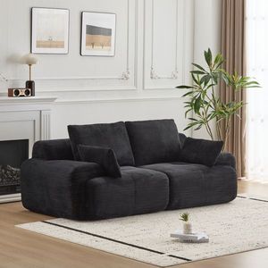 Modern 2-Seater Large Sectional Couch Pet-Friendly Memory Foam Compressed Sofa Cloud Modular Living Room Furniture Sofas C-Brand - Product Image 1