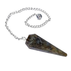 Piedra semipreciosa Artesanía Rodonita 12 Péndulo facetado | Péndulos de radiestesia Péndulos de cristal para la venta - Product Image 4