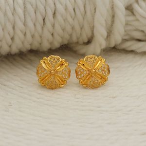 Boucles d'oreilles clous fleuris vintage en argent 925 pour femme, bijoux à porter au quotidien - Product Image 2