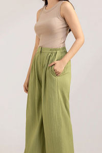 Camiseta sin mangas de tela Oxford de algodón transpirable para mujer, talla grande, con encaje y borlas, para deporte, yoga, ejercicio, de secado rápido - Product Image 4