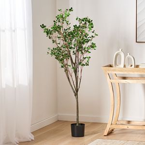 59-Inch <b>Artificial</b> Milan Leaf Bonsai for Home Bedroom Living Room Decor Durable <b>Artificial</b> <b>Tree</b> Plants - Product Image 4