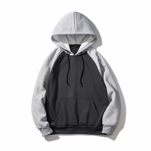 Men Raglan Sleeve Pullover Hoodies Heavyweight 350 GSM Cotton Fleece With Solid Color Regular Fit OEM ODM Manufacturer Supplier - Product Image 4