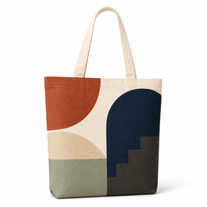 HINDVANTA GLOBAL Fashion Geometric Print Reusable Shoulder <b>Tote</b> <b>Bag</b> for Grocery Daily Use <b>Beach</b> & Travel - Product Image 2