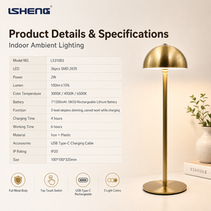 <span class=keywords><strong>Lampe</strong></span> <span class=keywords><strong>de</strong></span> <span class=keywords><strong>bureau</strong></span> LED moderne en fer personnalisée, <span class=keywords><strong>lampe</strong></span> <span class=keywords><strong>de</strong></span> chevet fine en forme <span class=keywords><strong>de</strong></span> champignon, <span class=keywords><strong>lampe</strong></span> <span class=keywords><strong>de</strong></span> table sans fil <span class=keywords><strong>à</strong></span> piles avec commande tactile - Product Image 5