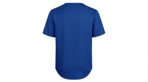 Chemise de baseball personnalisée pour homme, à rayures fines blanches, manches courtes, jersey athlétique pour homme, manches courtes, fermeture à boutons, sport - Product Image 6