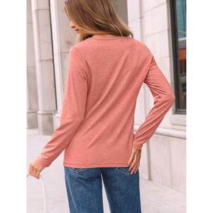 2025 túnica de satén de manga larga para mujer, blusas plisadas elegantes informales de negocios, Tops básicos de moda a la moda XL, pantalones cortos holgados - Product Image 3